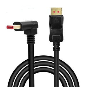 90 Degree Right Angle 14 Version Audio Video Computer Gaming Displayport DP to DP Cable 8K 60Hz 4K Customize 1M 1.5M 2M 3M 5M - Product Image 1