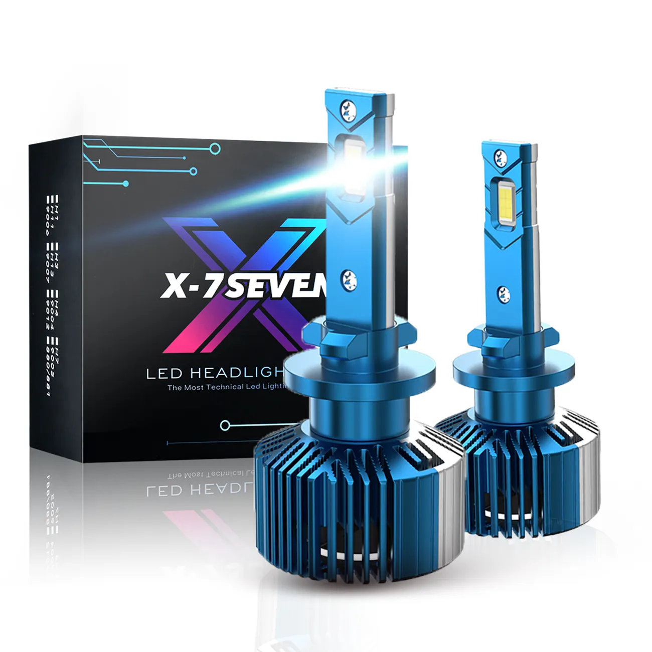 X-7SEVEN ขายร้อน Super Bright 13000lm 115w H7 เดี่ยว LED ไฟหน้า H7 LED ไฟหน้าหลอดไฟ h7 สําหรับ Universal รถยนต์