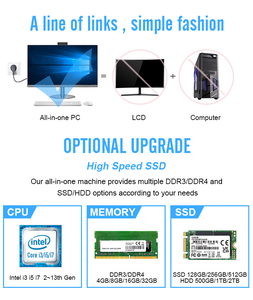 Aio Lcd PcコンピューターデスクオールインワンコンピューターオールインワンインターコアI5オールインワンデスクトップコンピューターI716Gb23インチカム付き - Product Image 4