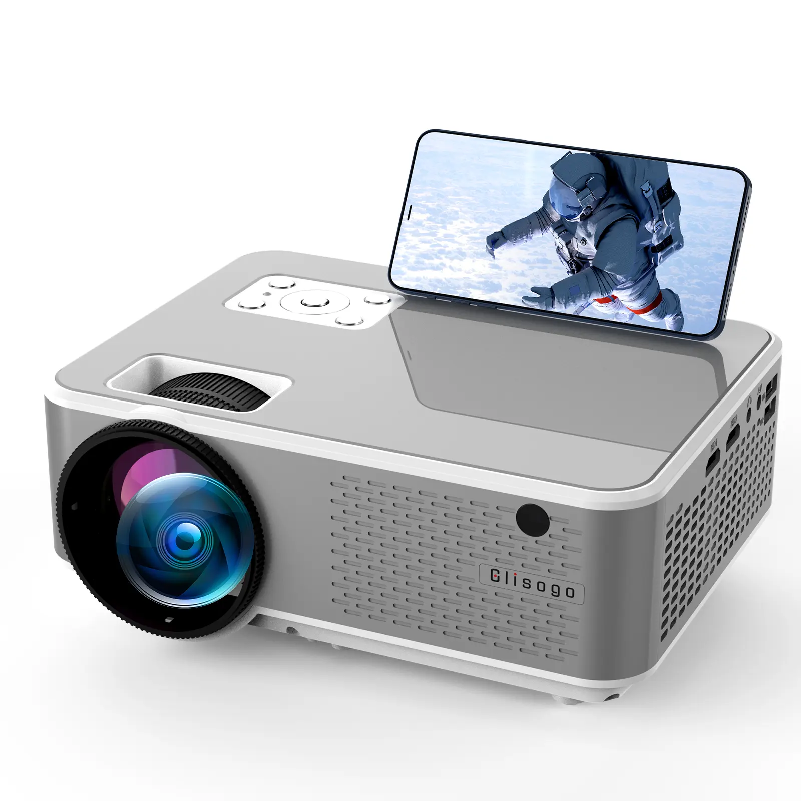 Proyector de iluminación de vídeo Ultra corto, pantalla Lcd, miniproyector de luz nocturna inteligente