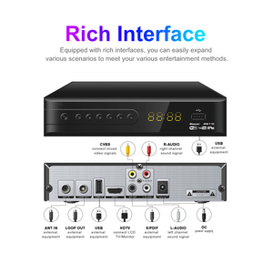 <strong>DVB</strong>-T2 TV Digital Tuners Dvbt2 Receiver STB Support Multi Languages Free to Air Wifi Box HD <strong>DVB</strong> T2 Receiver Full hd Set Top Box - Product Image 4