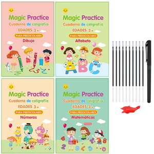 หนังสือมายากลสำหรับเด็กจากเยอรมันฝรั่งเศสหนังสือคัดลายมือคณิตศาสตร์หนังสือฝึกเขียนด้วยมือ