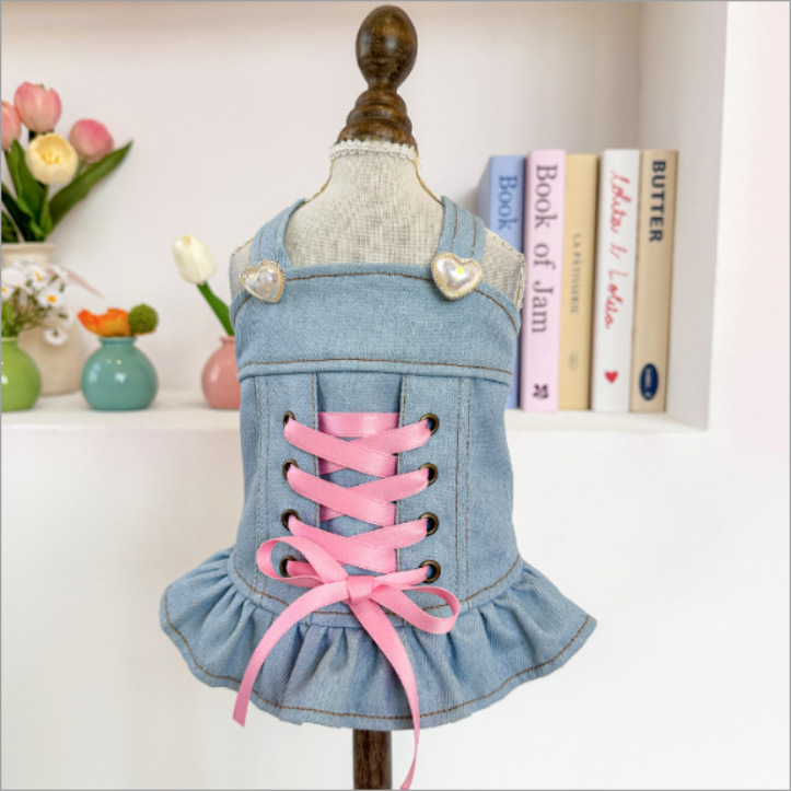 Jupe en denim fille épicée