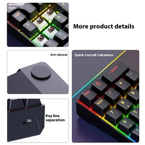 YF20 Mini Digital con cable USB Notebook ordenador teclado 20 teclas interruptor azul francés-ruso idiomas portátil externo plástico-Nuevo - Product Image 5