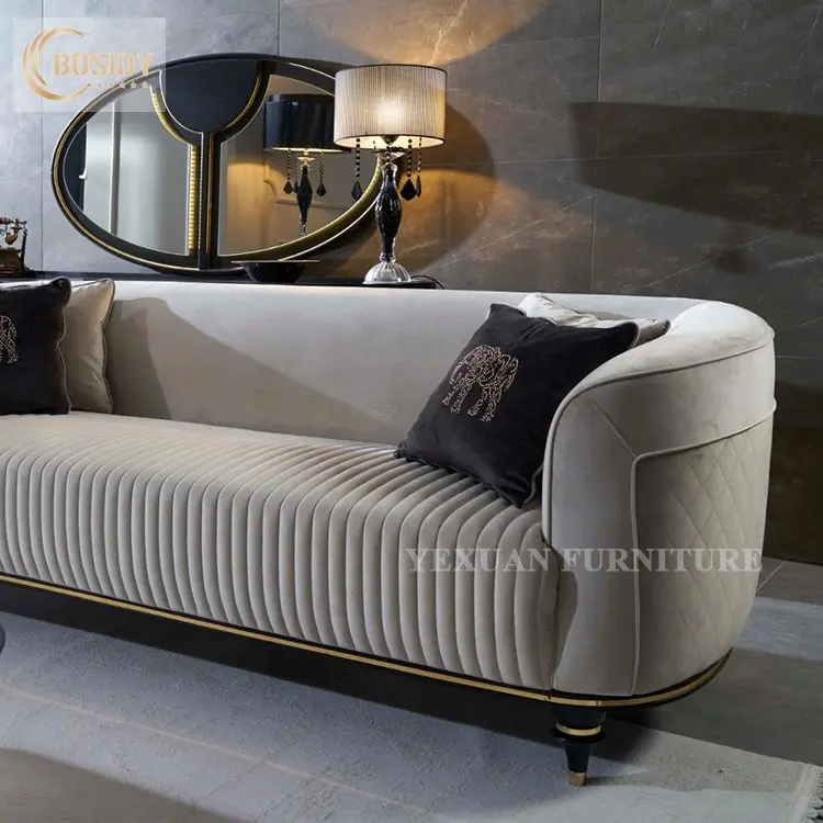 Foshan-sofás y sofás de cuero de diseño italiano moderno, conjunto de sofás de colores mezclados, 1, 2 y 3 plazas