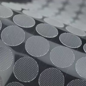 Cuadrados redondos troquelados transparentes Nylon Autoadhesivo Gancho y puntos de bucle Cinta de Velcro ecológica para uso doméstico Círculo - Product Image 2