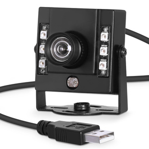 4mm 75Deg bozulmasız AR0234 IR850 LED CMOS UVC UVC USB HD sensörü ile 14209 3306 1080P küresel deklanşör kızılötesi kamera - Product Image 1
