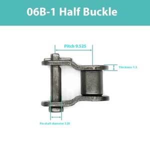 Çeşitli boyutlarda tam ve yarım toka zincir eklem 05 06B 08B 10B 12B 16B 20B 24B 32B 40B zincirler - Product Image 5