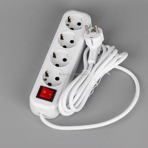 16a 10a 2M 3M 5m软线欧盟德国标准USB 2 3 4 5 6组路电缆电线电源板组插头schuko扩展插座 - Product Image 4