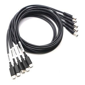 USBタイプCオス入力からDC552155254817オス出力充電ケーブルルータータイプCデバイス用電圧ブースターケーブル - Product Image 2
