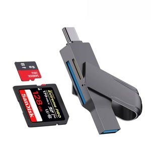 Sd卡读卡器USB 3.0卡集线器适配器5Gbps多功能c 5合1 TF高速读卡器手机摄像头 - Product Image 1
