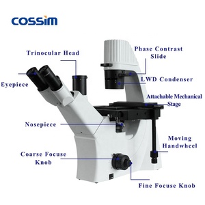 Cámara CMOS Microscopio biológico digital Fabricante Laboratorio médico Microscopio biológico invertido - Product Image 3
