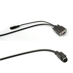 <span class=keywords><strong>RS232</strong></span> DB9母至迷你Din6引脚MD6 <span class=keywords><strong>ps2</strong></span>母DC5.5x2.5键盘投影仪适配器电缆