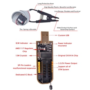 DIYmall CH341A 24 EEPROM-Flash-BIOS-USB-Programmier modul der Serie 25 SOIC8 SOP8-Testclip für EEPROM 93CXX/25CXX /24CXX - Product Image 5