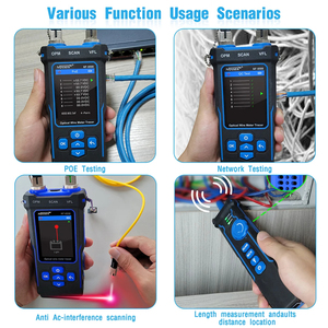 Projektör NF-8508 ağ kablo test cihazı LAN optik güç ölçer cihazı LCD ekran ölçü uzunluğu kablo test cihazı kablo Tracker - Product Image 4
