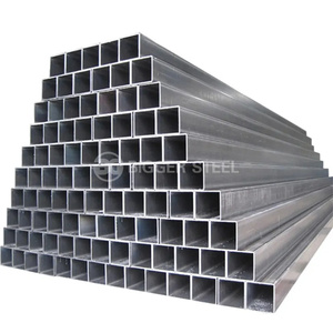Tamanho personalizado Q235 Q345 Q355 galvanizado aço carbono <span class=keywords><strong>ERW</strong></span> tubo galvanizado quadrado tubo retangular