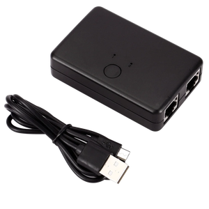 2 In 1 Out/1 In 2 Out内部外部ネットワークスイッチャースプリッターボックス2ポートRJ45LANネットワークスイッチセレクター100MHz - Product Image 2