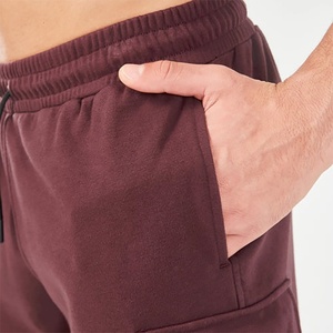 Pantalones cortos de algodón y LICRA personalizados de calidad superior con varios bolsillos y cintura elástica para hombre - Product Image 2