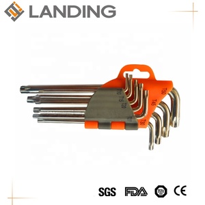 ชุดกุญแจ Torx 9ชิ้น,กุญแจอัลเลนขนาดเล็กแขนสั้นยาวกุญแจอัลเลน - Product Image 4