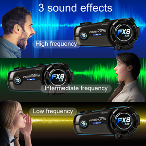 Fodsports FX8 Air Interphone Árbitro motocicleta intercomunicador Bluetooth casco manos libres Llamada Sistema de comunicación walkie talkie - Product Image 5