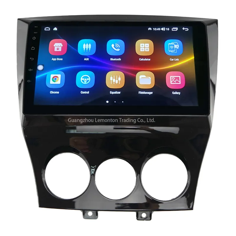 إطار راديو 9 بوصة عدة لوحة القيادة مشغل DVD للسيارة 2011 مازدا RX8 9 بوصة أسود