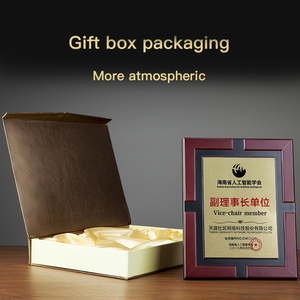 Bảng Mật Độ Cao Kim Loại Mạ Gỗ Trống Mảng Giải Thưởng Cho Hiệp Hội Trình Bày Quà Lưu Niệm - Product Image 4