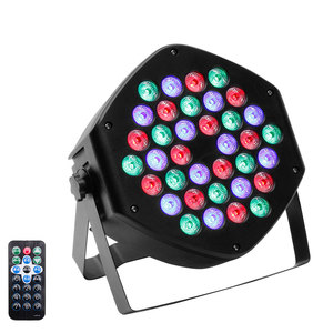 U'King RGB 36 LEDモノクロパーライトステージエフェクトライト、リモコン付き7CHDMXサウンドコントロールforDJ Club PartySho - Product Image 1