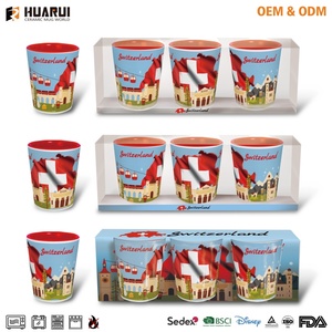 İsviçre hatıra koleksiyonu için seramik bardak ve kahve kupa seti turist hediyeler ve içecekler için ergonomik grip bölümü ile - Product Image 6