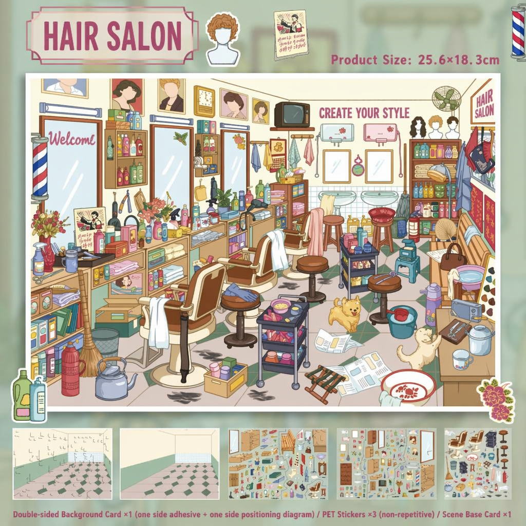 Film tactile pour salon de coiffure