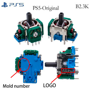 Original PS4 Slim 3D Joystick Game Controller Amarillo Metal Mango Comunicación por cable Compatible PS5 PC Videojuegos Plástico - Product Image 6
