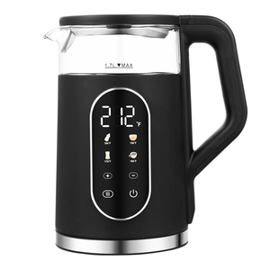 1.7l קומקום חשמלי bpa נטול זכוכית רתיחה בקרת טמפרטורה אלחוטית 4 תוכניות חימום מראש תה ביתי חם