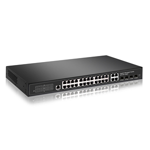 エンタープライズ24ポートマネージドネットワークスイッチL2 1000Mbpsイーサネット4コンボアップリンクスイッチ付き - Product Image 2