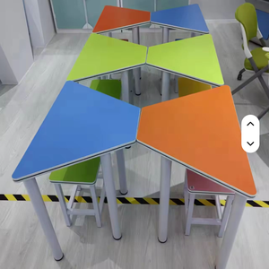 Hiện đại nối hình thang kim loại hội nghị bàn văn phòng bàn học dạy kèm lớp đọc phòng bàn - Product Image 4