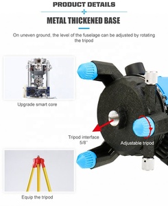 Herramientas de construcción profesionales, sistema de nivelación automático, láser giratorio de línea verde cruzada - Product Image 5