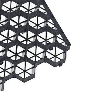 Lưới cỏ HDPE đen để gia cố đường lái xe ngăn chặn sự Đầm chặt và đất theo thời gian - Product Image 1