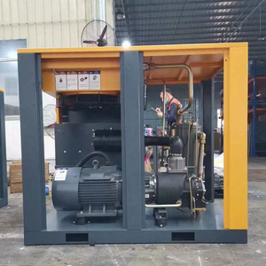 เครื่องอัดอากาศแบบสกรูขนาด208V 60Hz เครื่องอัดไฟฟ้ากระแสตรง75HP 55KW 8bar ใช้9.1m ขับเคลื่อนเครื่องจักร IP54-55แบบ3/นาที - Product Image 3