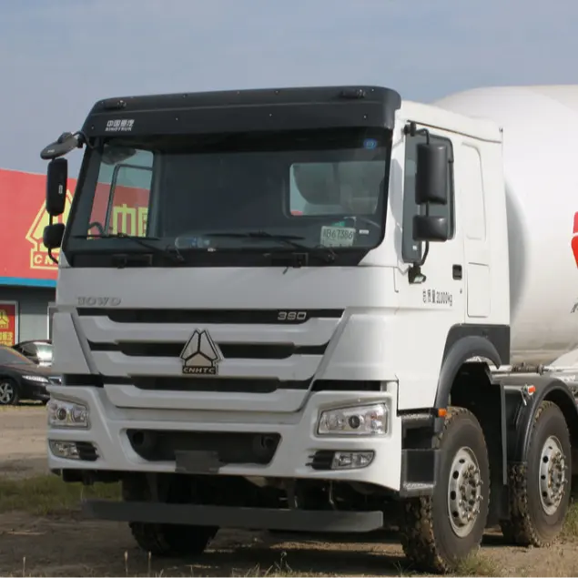 Camión cisterna de mezcla de hormigón Howo usado 380 caballos de fuerza precio bajo ventas de exportación