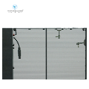 高性价比租赁透明LED显示屏玻璃视频墙移动门透明LED显示屏 - Product Image 4