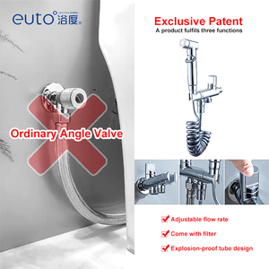 Multifunctional Brass Angle Valve Set New Design Handheld <strong>Bidet</strong> for Bathroom <strong>Use</strong> Easy Installation Toilet Sprayer Cleaner for - Product Image 5