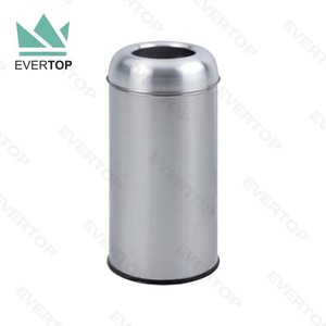 DB-66G Modern tasarım yuvarlak çöp tenekesi büyük çöp kutuları paslanmaz çelik kubbe üst Modern çöp kutusu 41L 11 galon Metal çöp tenekesi çöp tenekesi - Product Image 3