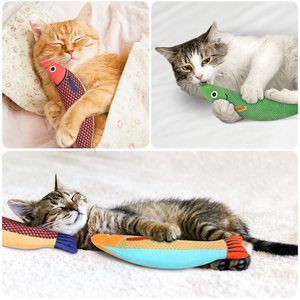 Juguete de hierba gatera al por mayor, juguetes de hierba gatera resistentes a mordeduras, juguete de dentición de gatito de dibujos animados de peluche para gatos - Product Image 6