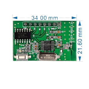 YET205B-630 supereterodina con-decoder piccolo ricevitore wireless DC3.3V 5V codice aperto RF ricevitore 315 433mhz ricevitore 100 metri - Product Image 1