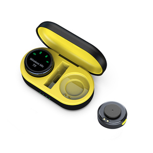 Micrófono Lavalier inalámbrico Plug-and-Play más nuevo con función de tarjeta de sonido Conexión de dispositivo dual para Android para sistemas IOS