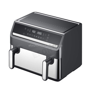EFORU Smart Digital <strong>Control</strong> Air Fryer Oven Large Capacity <strong>Without</strong> Oil 10L Dual Basket Multi-function Electric Air Fryer - Product Image 1