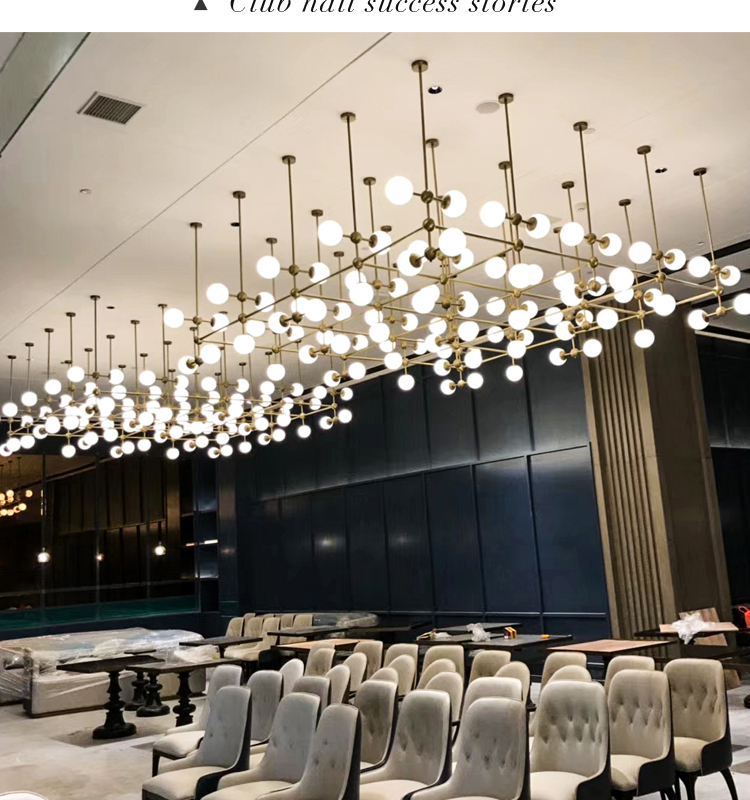 Zhongshan Guzhen new design bulb LED chandelier for council chamber and lobby