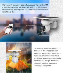 Jianvision Star visão noturna 3MP inteligente PTZ i-cam + App vigilância de segurança sem fio wi-fi CCTV câmera solar ao ar livre