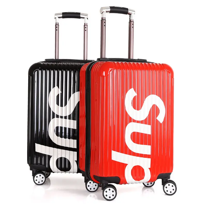 Conjuntos de equipaje ABS de colores personalizables, nueva tendencia, 20, 24 y 28 pulgadas, bolsas con carrito de viaje, Maleta de equipaje de 4 ruedas