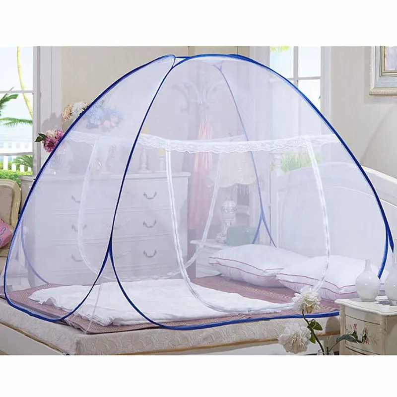 Mosquitera rectangular cuadrada para cama, dosel de diseñador, mosquitera plegable para cama individual