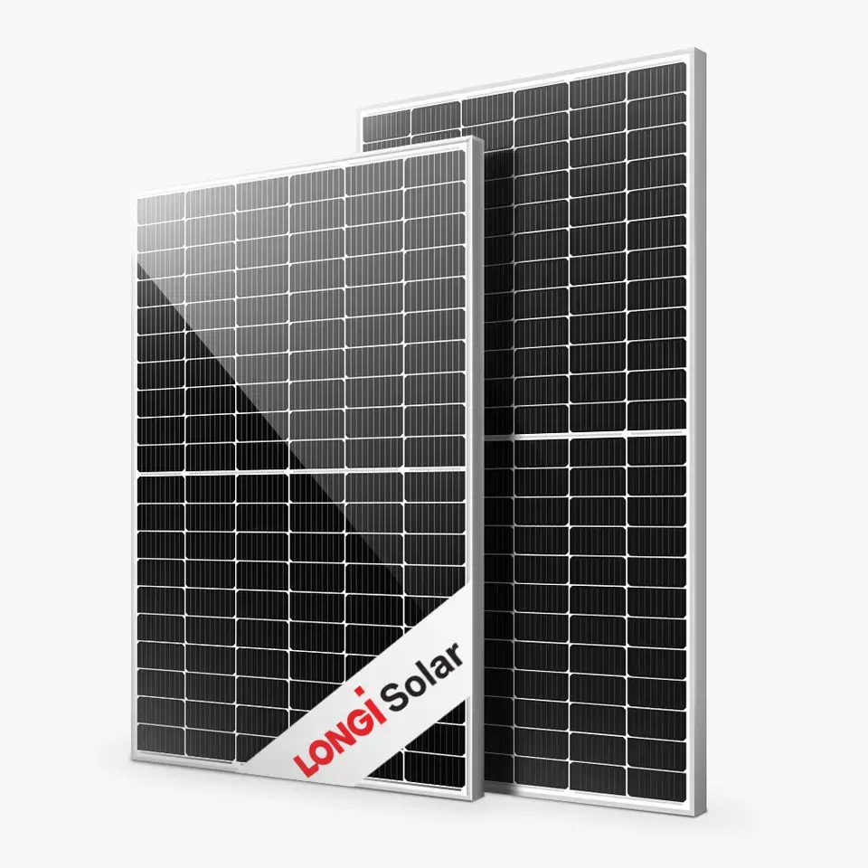 Gudang Eropa LONGi/Trina 166Mm Panel Surya Fotovoltaik 415W 420W 425W 430W Sel Setengah Potong Panel Surya Dalam Stok