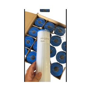 免费样品10英寸PP褶pe纸过滤器0.1 0.2 1微米用于葡萄酒过滤沉淀物筒式过滤器1年保修